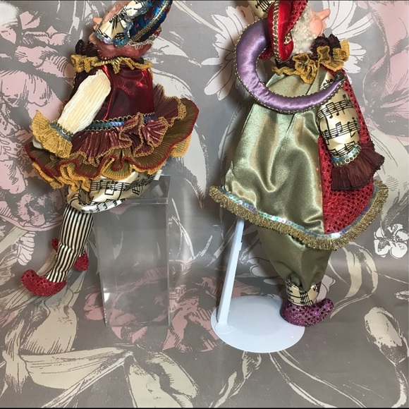 Wayne Kleski Vintage Decorative Mardi Gras Jester Dolls Retired - Picture 7 of 9